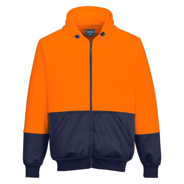 Hi-Vis Contrast Zipped Class D Hoodie Thumbnail
