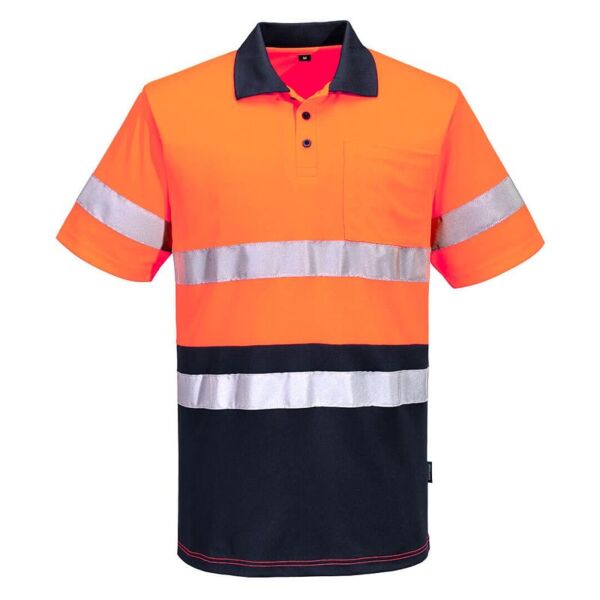 Hi-Vis Contrast Polo Shirt Short Sleeve Thumbnail
